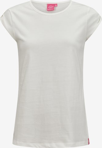 salzhaut T-Shirt 'BIIKE' in Weiß: Vorderseite