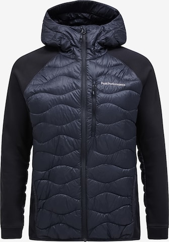PEAK PERFORMANCE Outdoor Jacket in Black: front