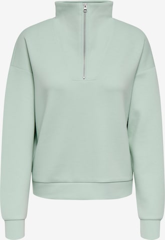 ONLY PLAY Athletic Sweatshirt 'ONPLounge' in Green: front