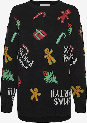 Pullover 'VMXMASPARTY ' di VERO MODA in nero: frontale