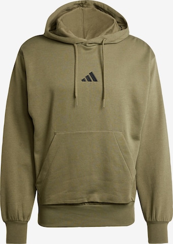 ADIDAS SPORTSWEAR Sportsweatshirt 'Essentials Feelcozy' in Groen: voorkant