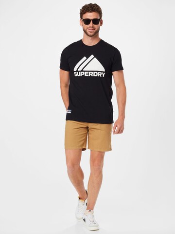 Superdry - Regular Calças chino 'Cali' em castanho