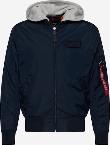 ALPHA INDUSTRIES Kurtka przejściowa w kolorze niebieski: przód