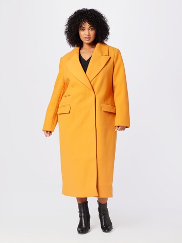 River Island Plus Tussenmantel in Oranje: voorkant