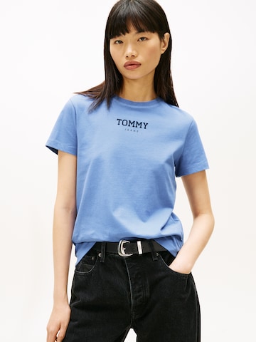 Tricou 'ESSENTIAL' de la Tommy Jeans pe albastru: față