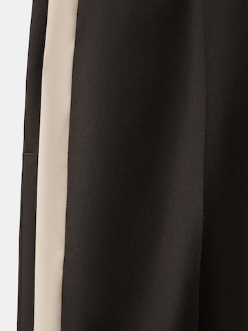 MANGO Широка кройка Панталон с ръб 'FATIMA' в кафяво