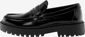 Pull&Bear Slipper in Schwarz