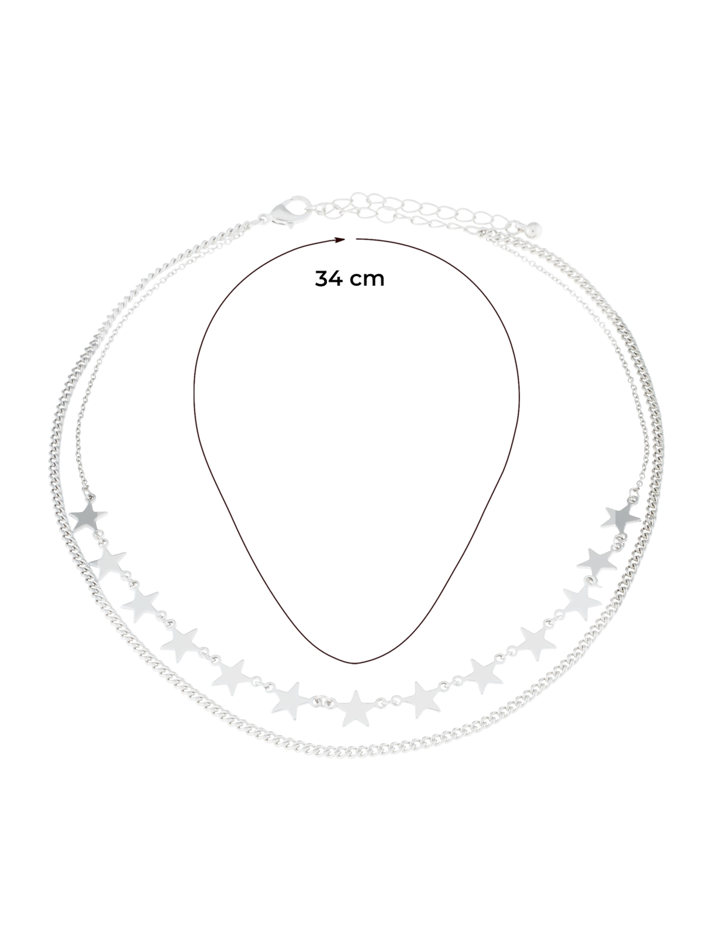ABOUT YOU Αλυσίδα 'KCN-59570' σε ασημί