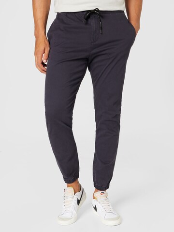 Effilé Pantalon TOM TAILOR DENIM en gris : devant