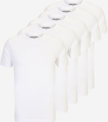 T-Shirt Denim Project en blanc : devant