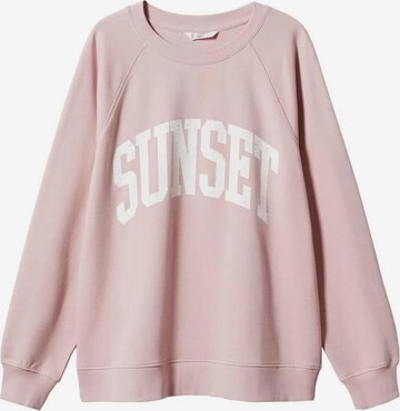 Felpa 'Sunset' di MANGO TEEN in rosa: frontale