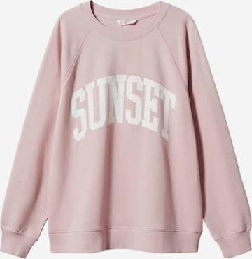 MANGO TEEN Sweatshirt 'Sunset' i rosa: framsida