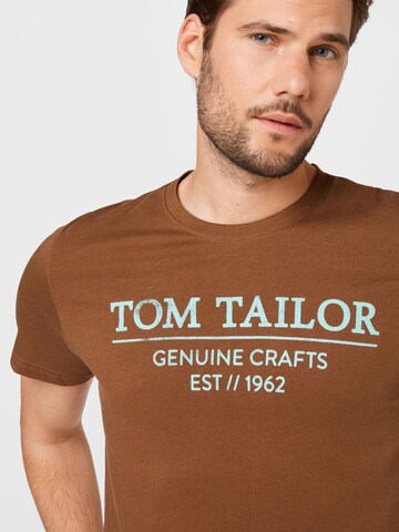 TOM TAILOR Regular fit Shirt in Bruin