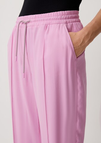 comma casual identity Wide leg Pleated Pants in Pink