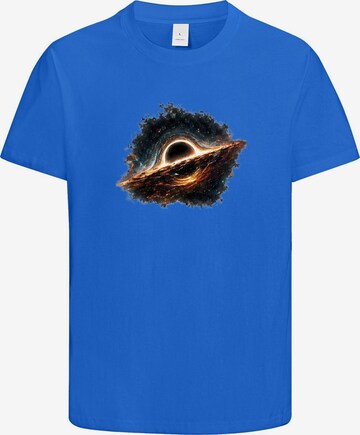 HUSKSWARE Shirt 'Grafik' in Blau: Vorderseite