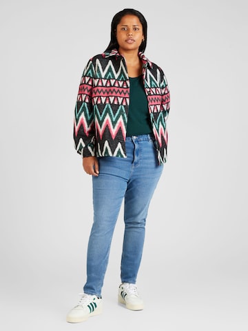 ONLY Carmakoma Knit Cardigan 'Azteken' in Mixed colors