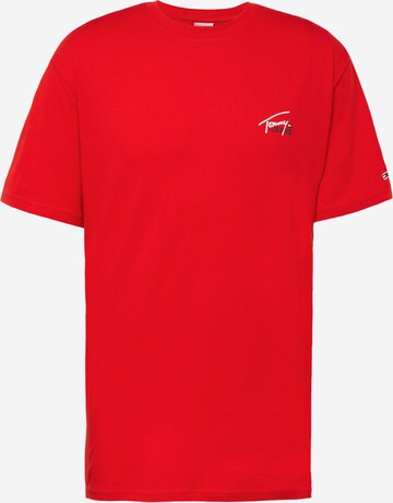 T-Shirt TOMMY HILFIGER en rouge : devant