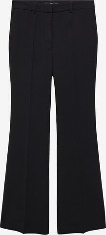 MANGO Flared Pantalon 'Tortuga' in Zwart: voorkant