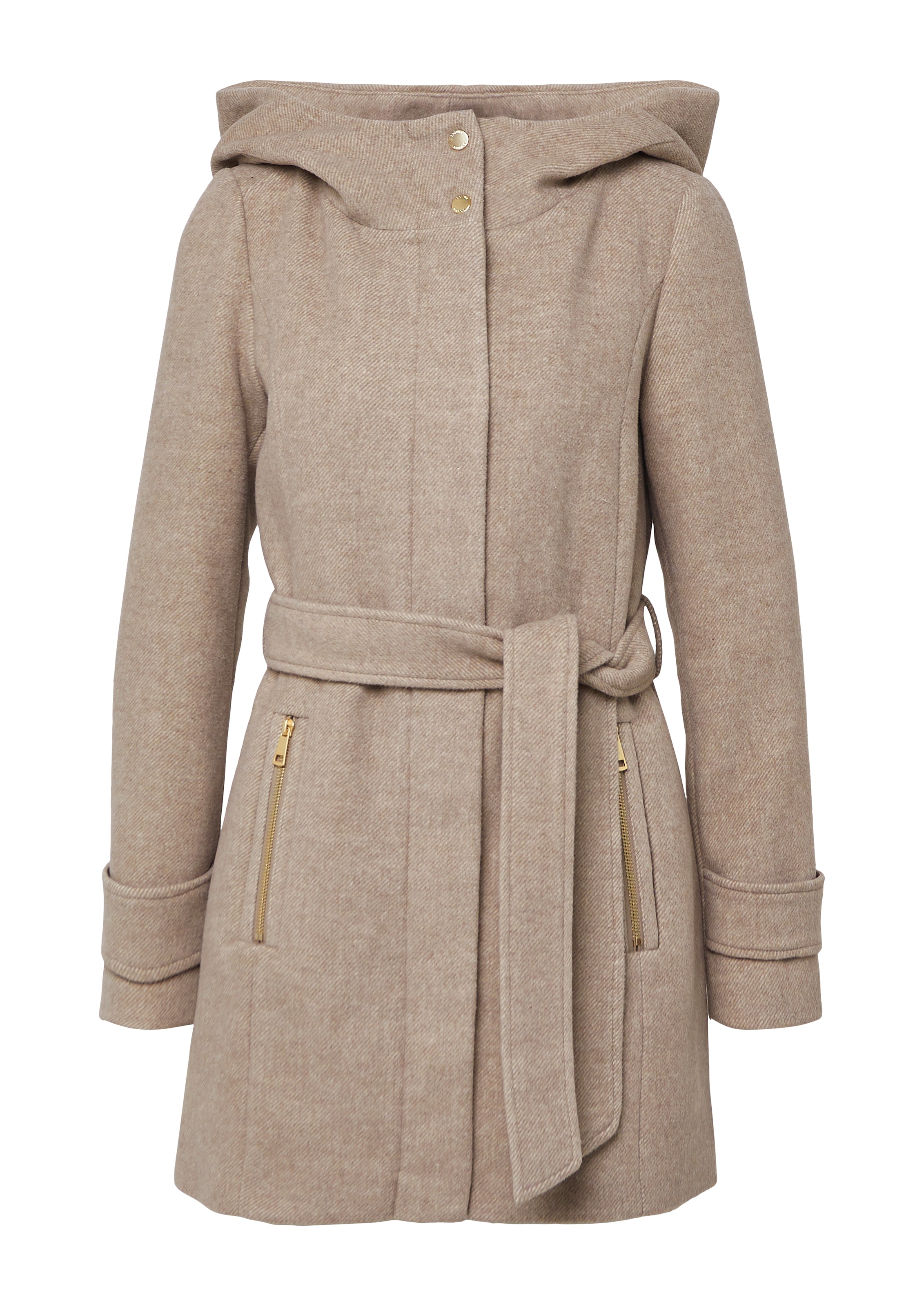 s.Oliver Ανοιξιάτικο και φθινοπωρινό παλτό σε μπεζ: μπροστά