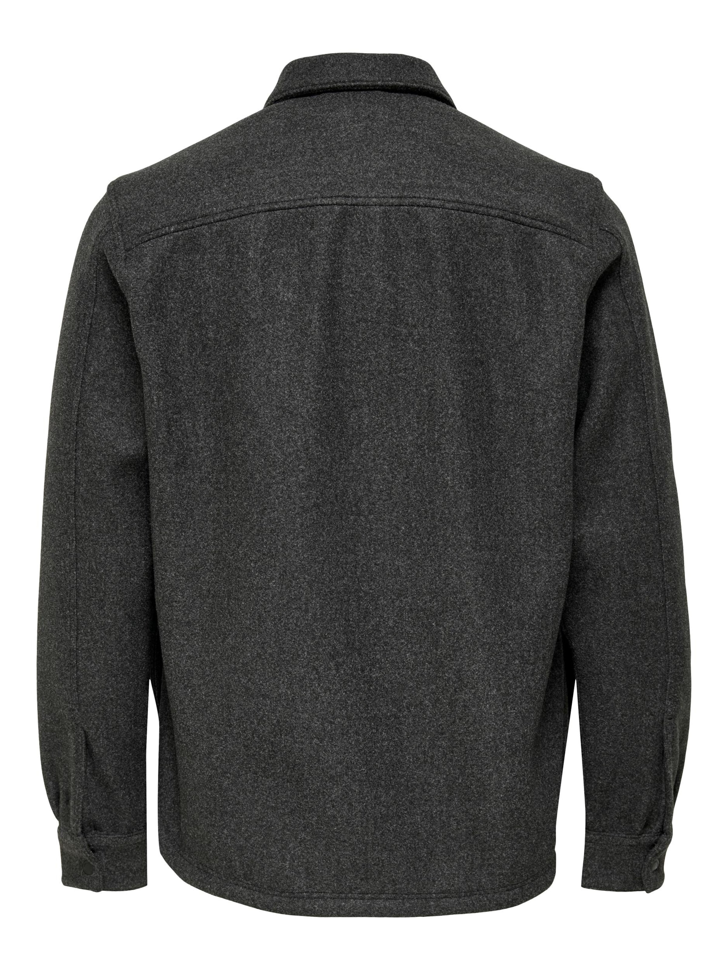 Only &amp; Sons Φθινοπωρινό και ανοιξιάτικο μπουφάν &#x27;Ash&#x27; σε μαύρο