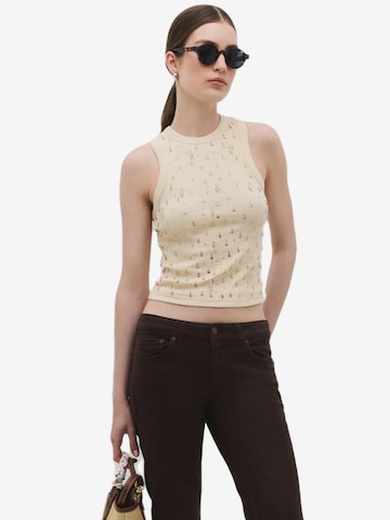 No Matter What Top in Beige