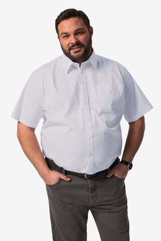 Boston Park Regular fit Button Up Shirt in White: front