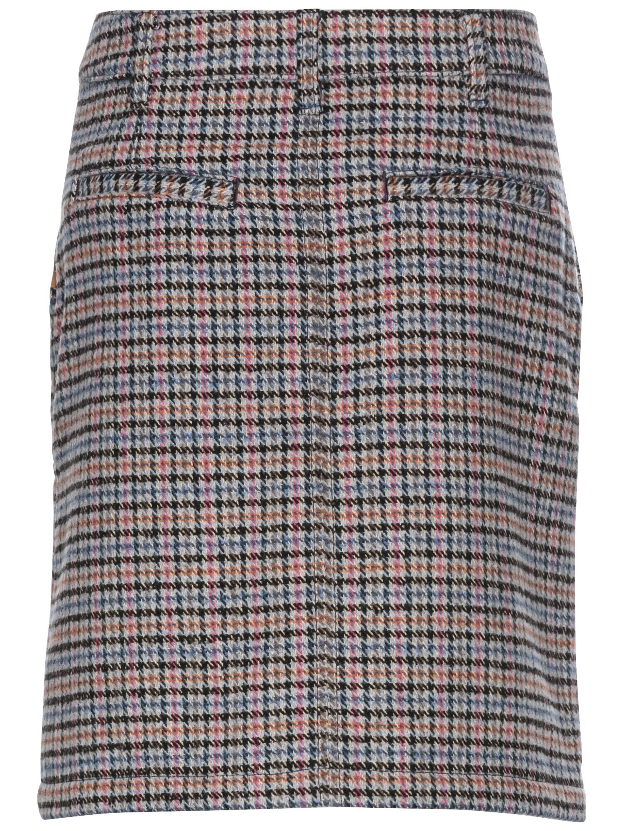 CAMEL ACTIVE Rock mit kariertem Muster in Blau