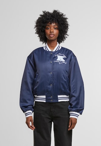 Karl Kani Between-season jacket 'Signature Bowling' in Blue: front