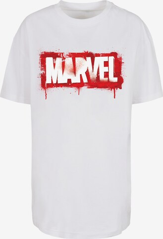 Maglietta 'Marvel ' di F4NT4STIC in bianco: frontale