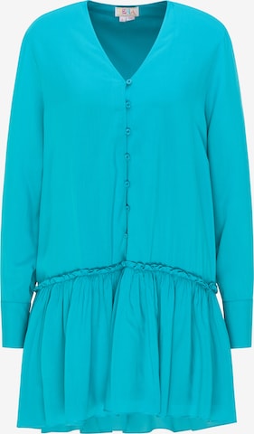 IZIA Shirt Dress in Blue: front