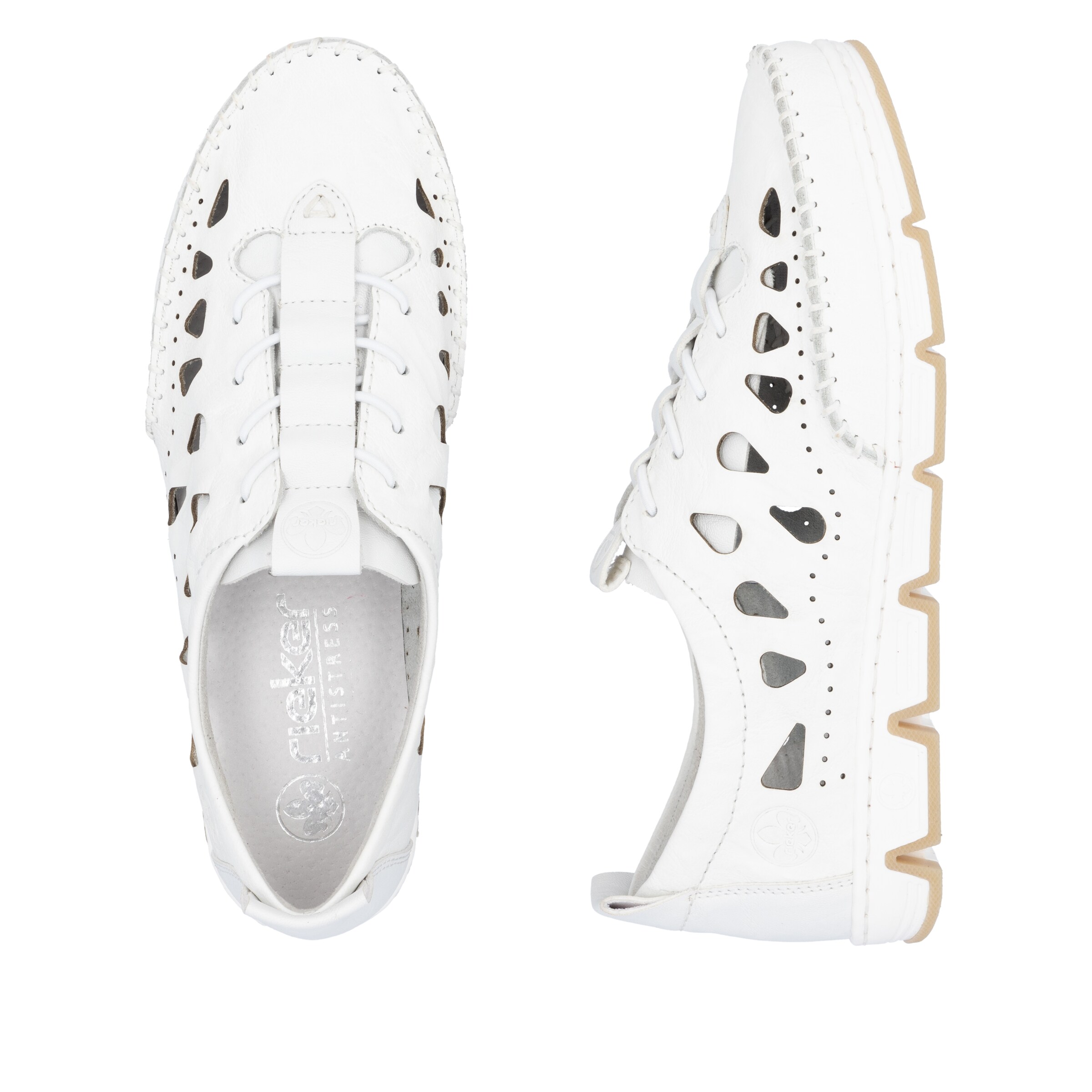 Rieker Schnürschuh in Weiß