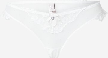 Boux Avenue String 'ESMIE THONG' in Weiß: predná strana