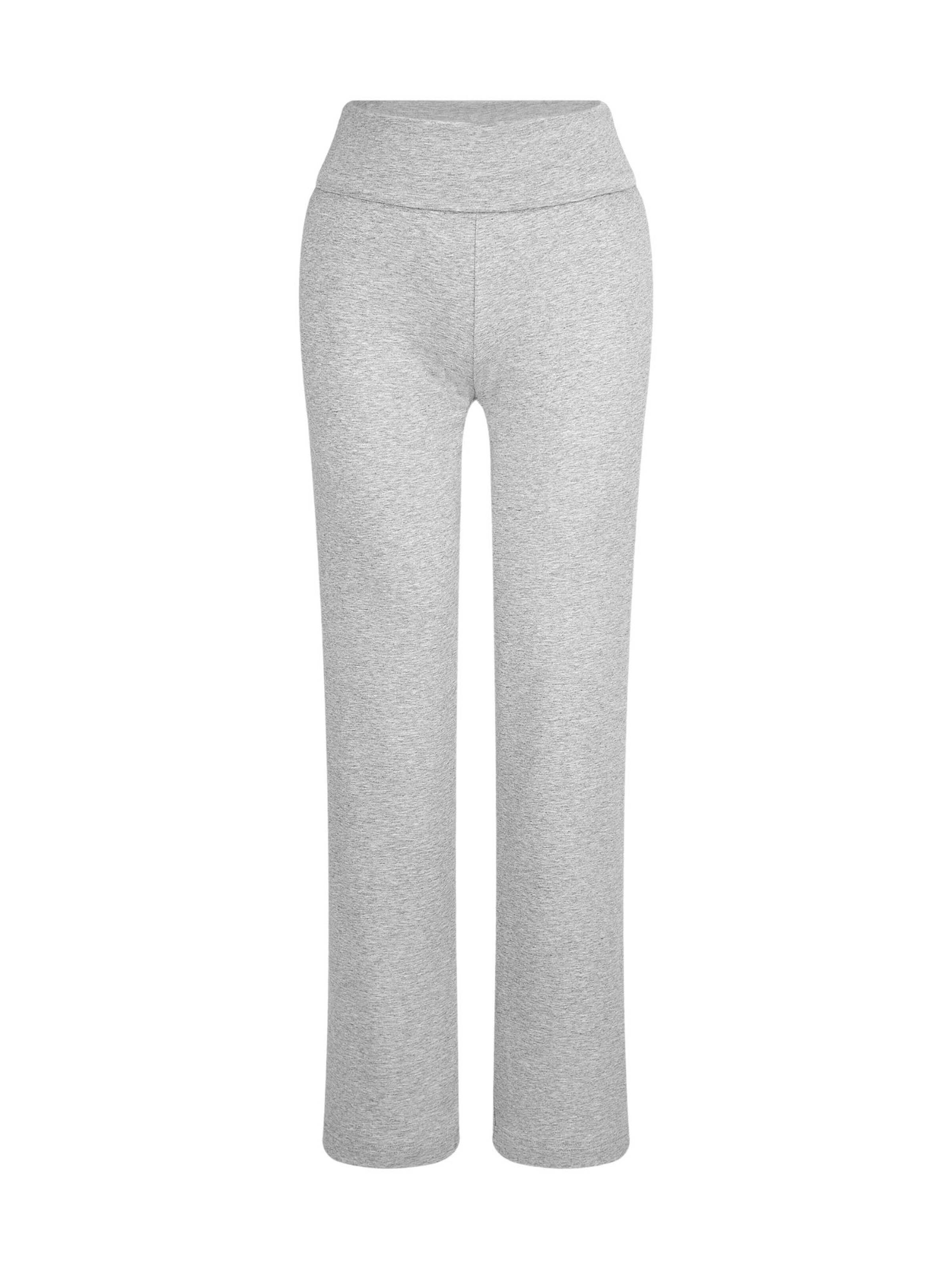 Leela COTTON Pants 'Damen Bio-Baumwoll Komforthose' in Grey: front
