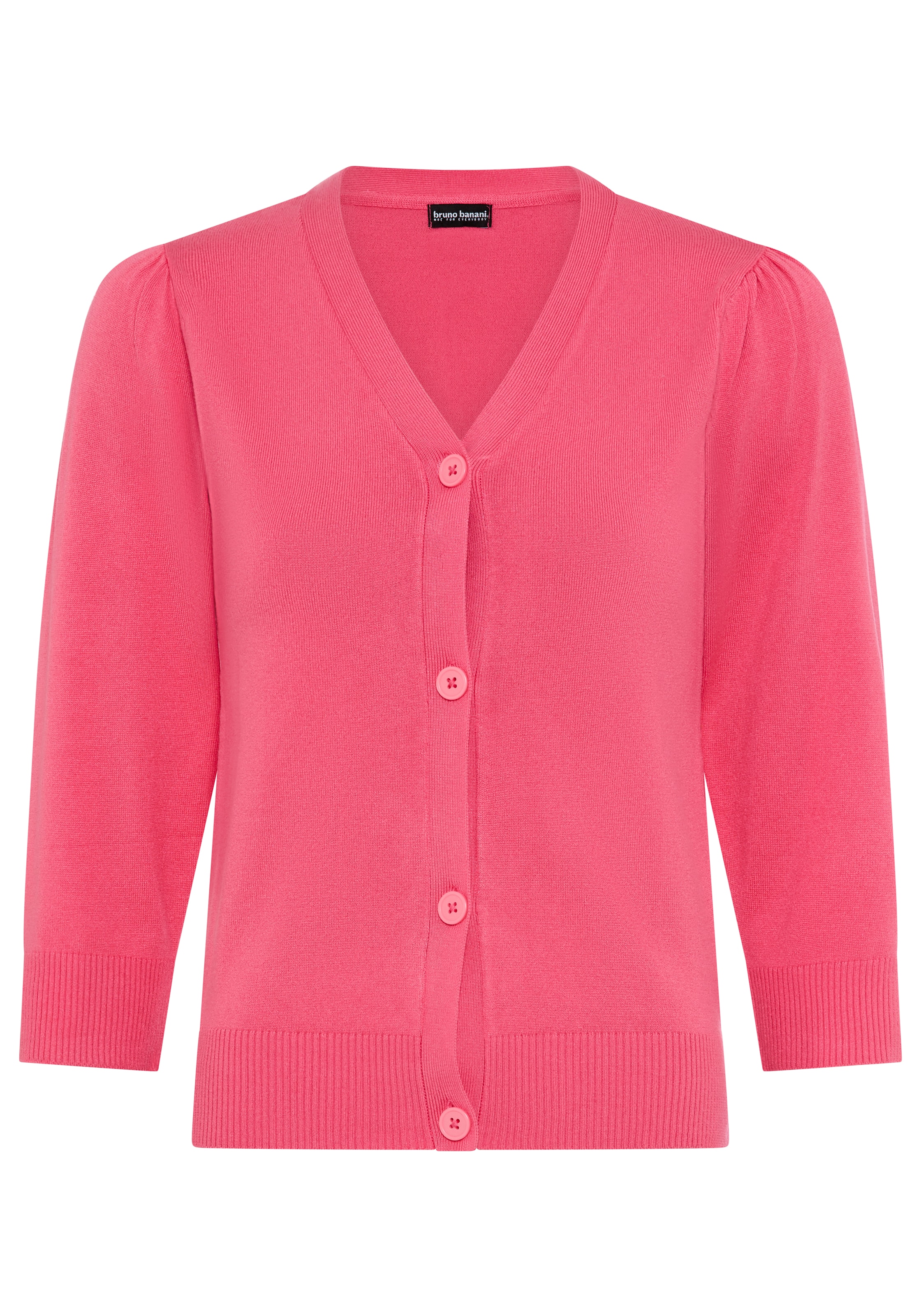Bruno Banani LM Knit Cardigan in Pink: front