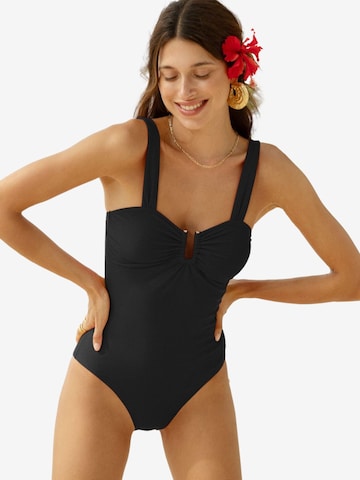 Friends Like These Bustier Shaping-badpak in Zwart: voorkant