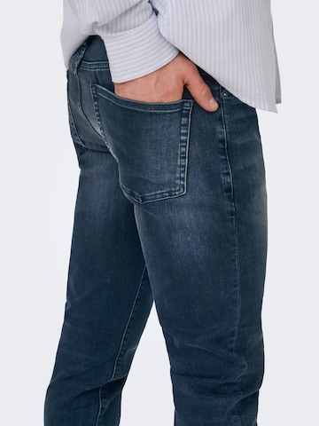 Coupe slim Jean 'ONSLoom' Only & Sons en bleu