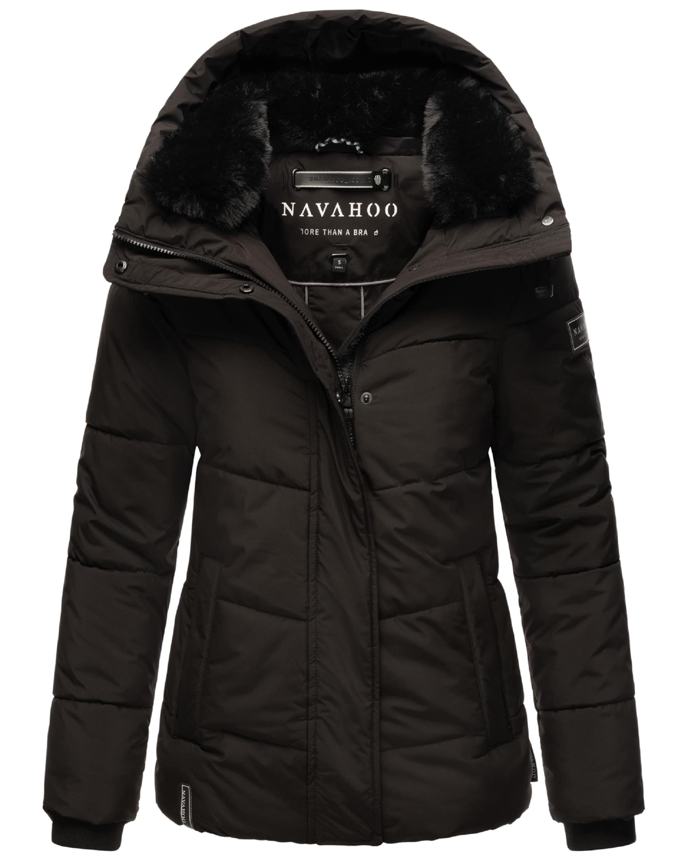 NAVAHOO Winterjacke 'Sag ja XIV' in Schwarz