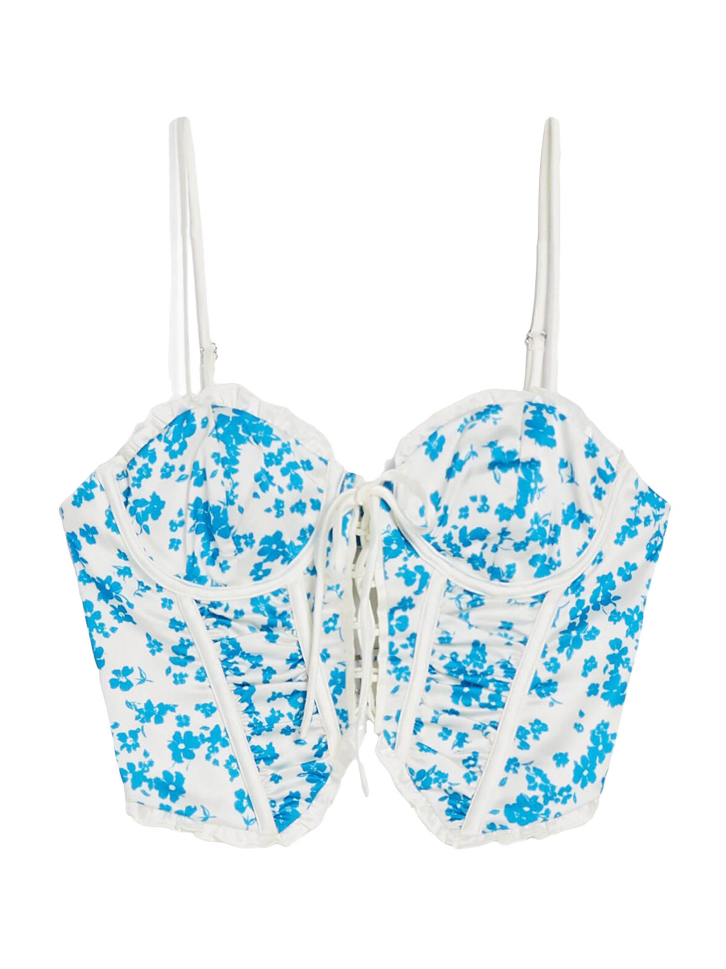 BershkaTop - plava boja: prednji dio