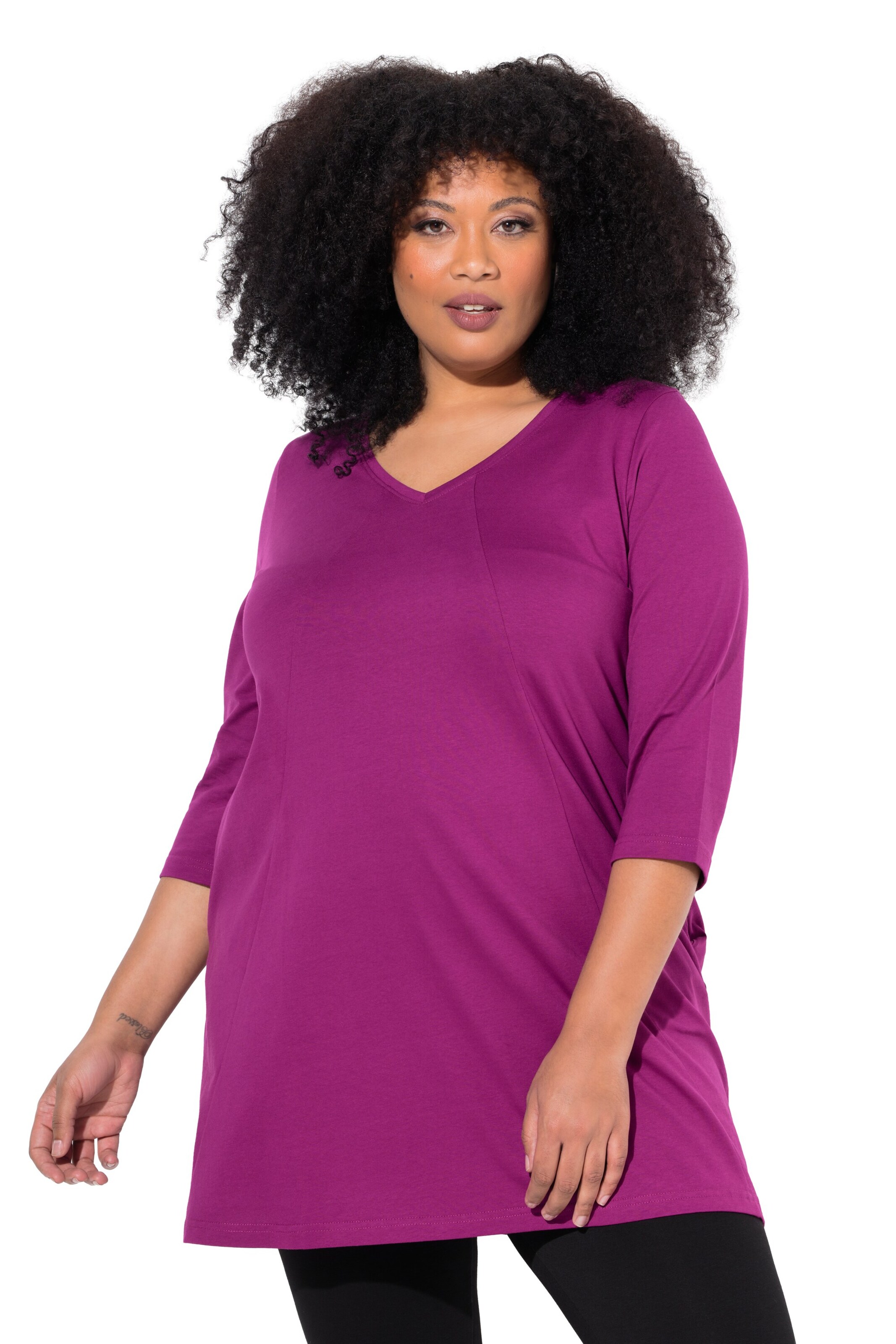 Ulla Popken Shirt in Lila: Vorderseite