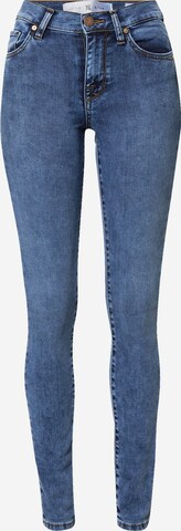 Yellow Blue Denim Skinny Jeans 'New Soph' in Blauw: voorkant