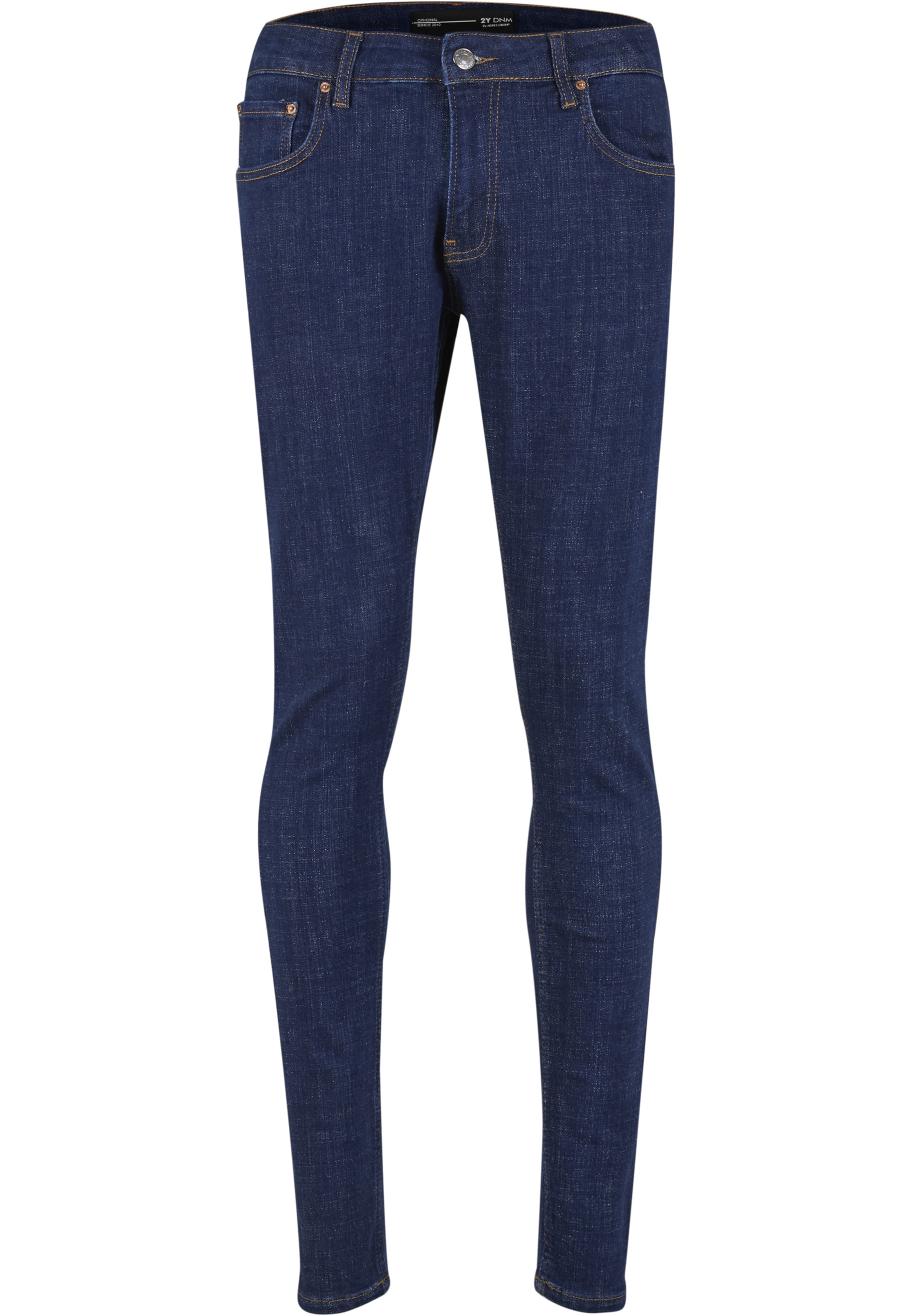 2Y Premium Tapered Jeans in Blau: Vorderseite