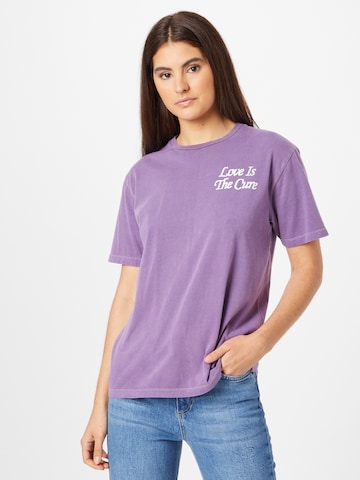 T-shirt 'CHOICE' Obey en violet : devant