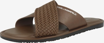Karl Lagerfeld - Sapato aberto 'KASTOR IV' em castanho: frente