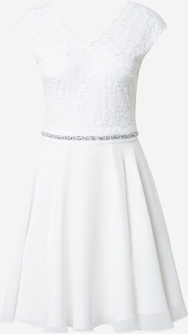 SWING Koktejlové šaty – bílá: přední strana