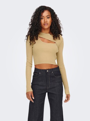 ONLY Sweater 'Liza' in Brown: front