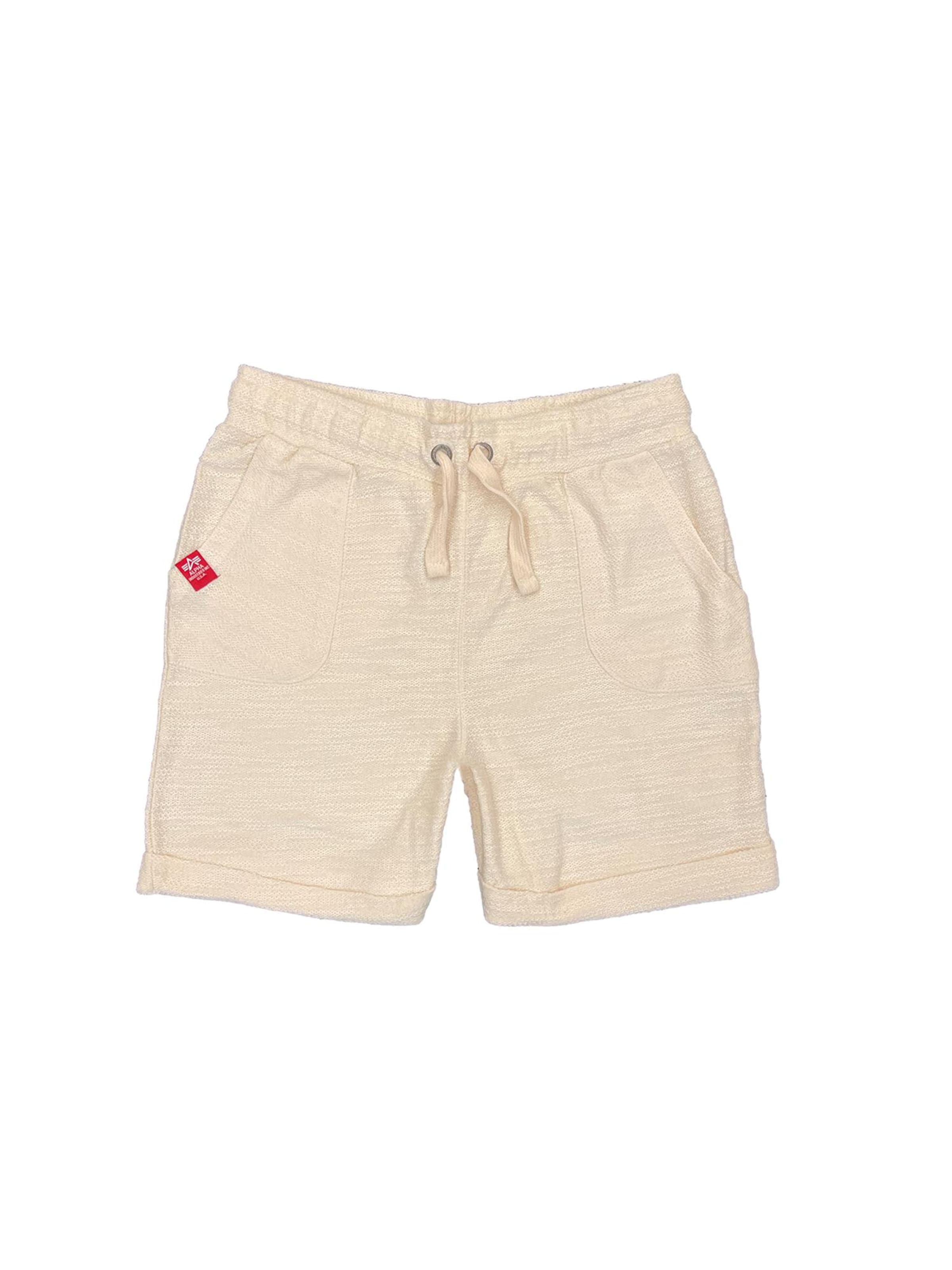 ALPHA INDUSTRIES Pants 'Terry' in natural white, Item view