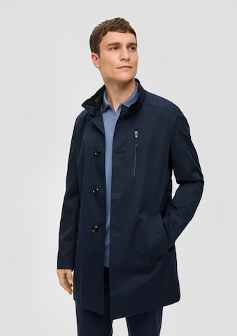 s.Oliver BLACK LABEL Between-Seasons Coat in Blue: front