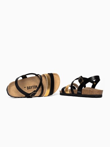 Bayton Sandalen met riem ' Gerone' in Zwart