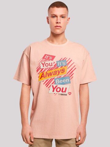 F4NT4STIC T-Shirt 'Sex Education It's Always You Netflix TV Series' in Beige: predná strana