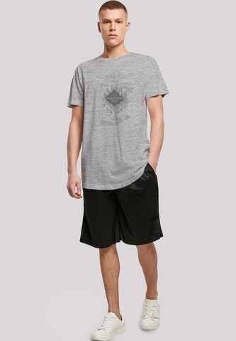 F4NT4STIC Shirt 'Harry Potter The Marauder's Map' in Grey